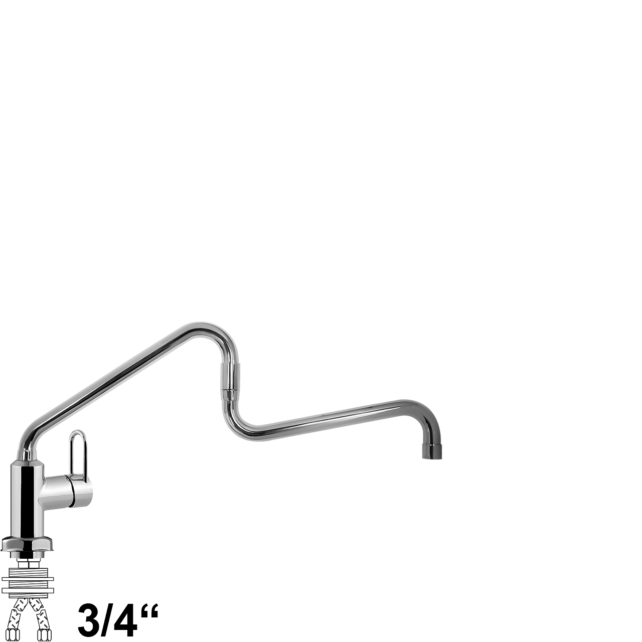 chief Einlochbatterie 3/4"