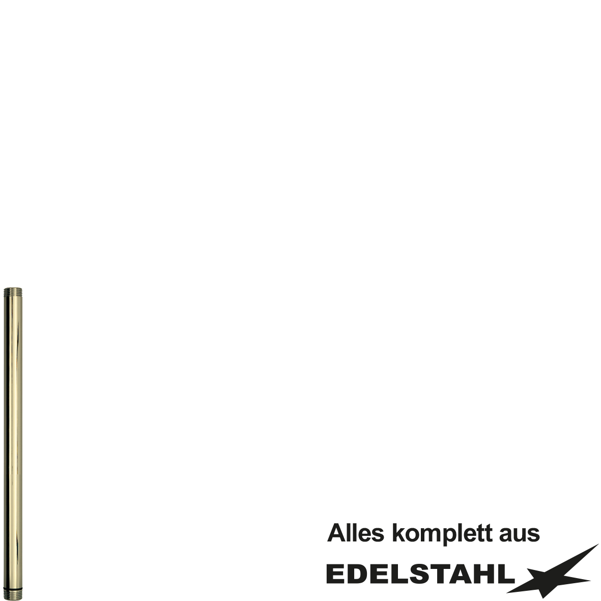 Standrohr neu Ø20,4mm ohne Ventil gebürstet