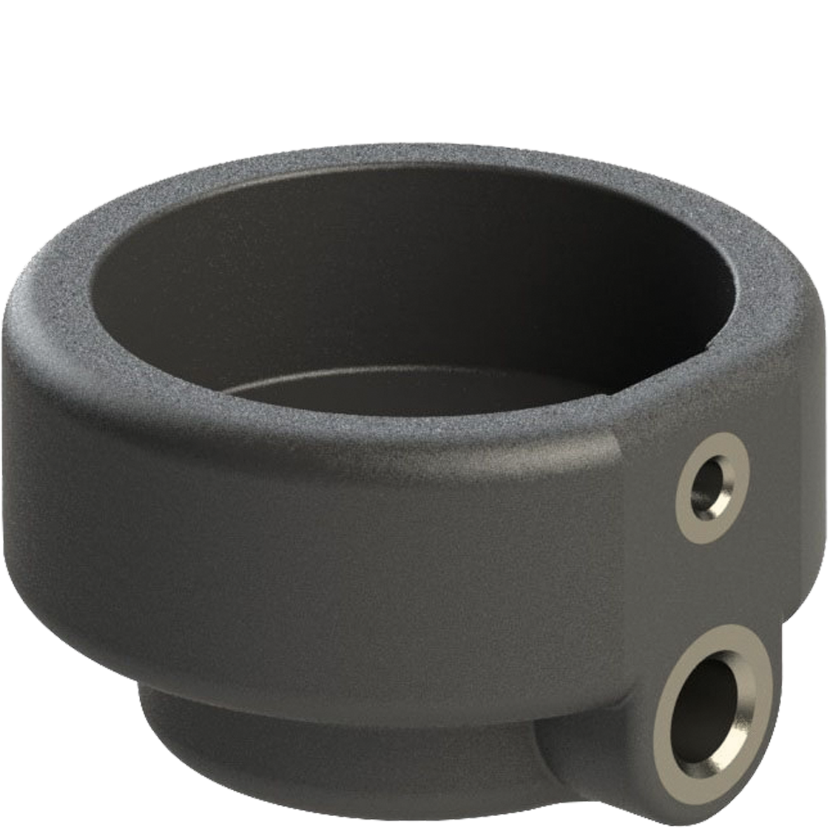 Federhalter PA66/VA schwarz mit Schraube VA M8x5 Inbus4