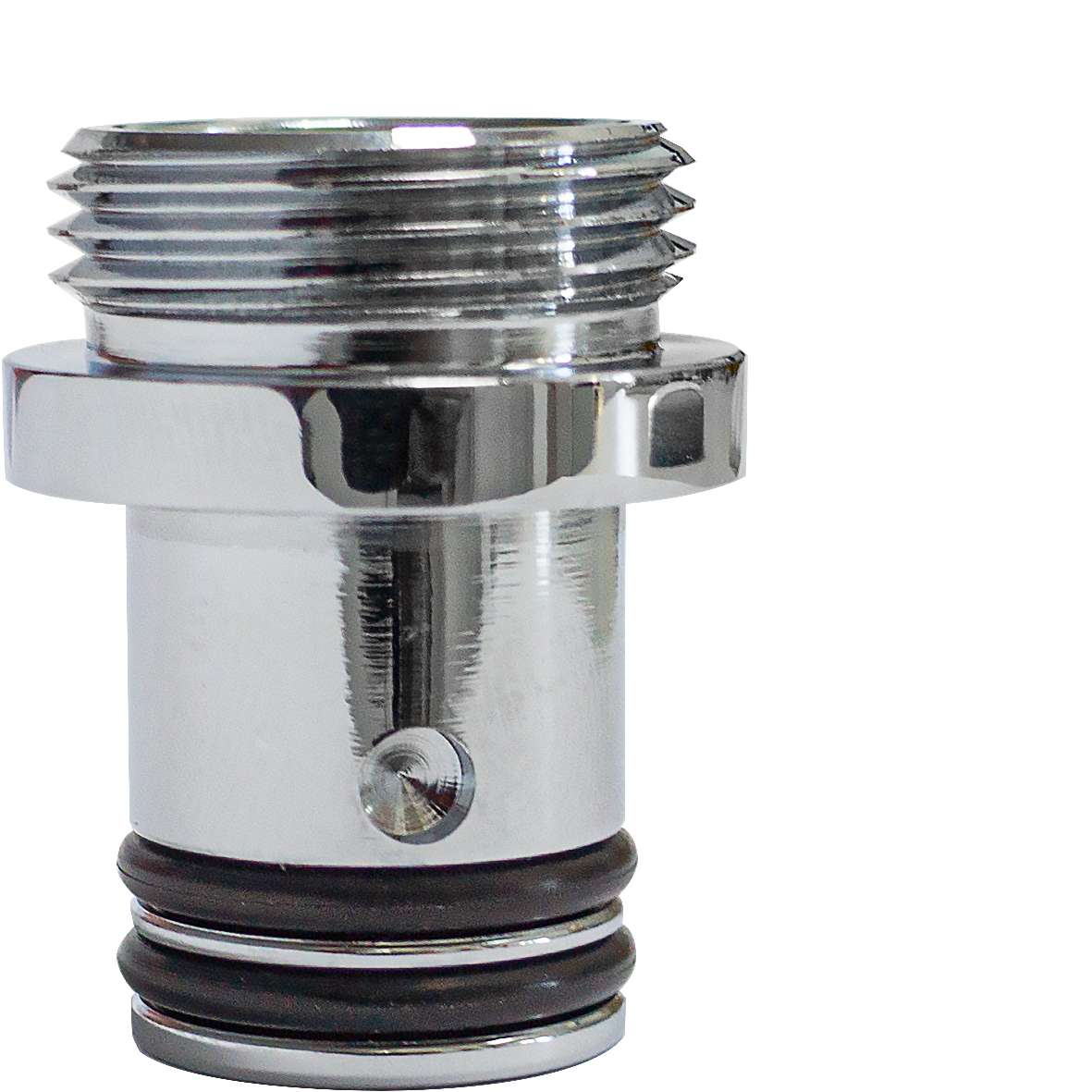 Adapter für Auslauf Ø18 x 3/4" Überwurfmutter Stecknippel Ø20,3 mm ohne O-Ringe