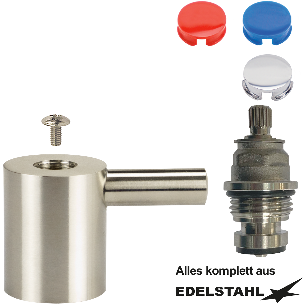 Fettkammeroberteil Set 1/2" Edelstahl