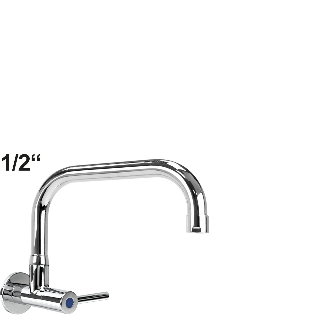 silver Wandventil 1/2"