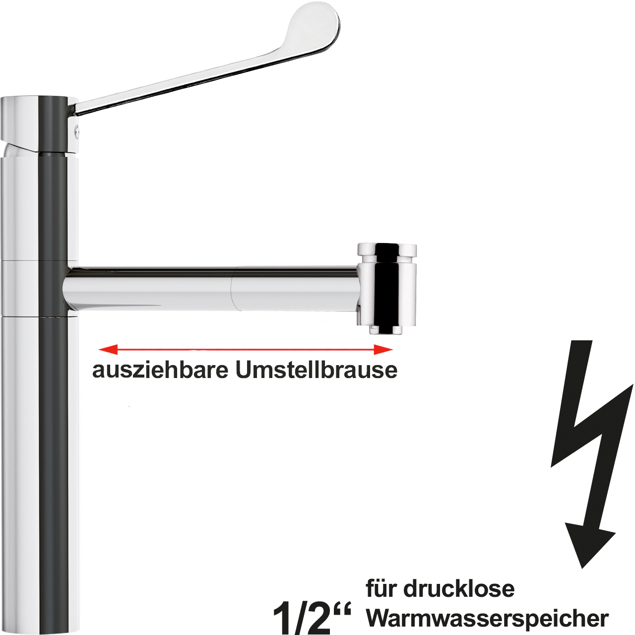 maxi Spültischbatterie 1/2" ND