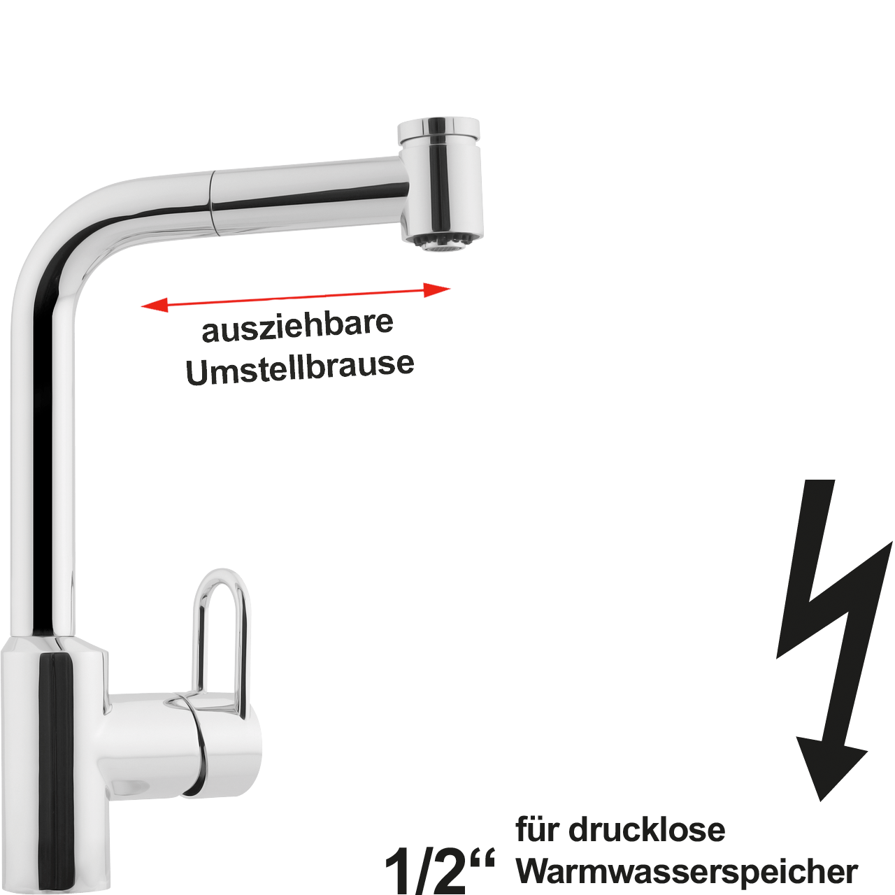 noah Spültischbatterie 1/2" ND