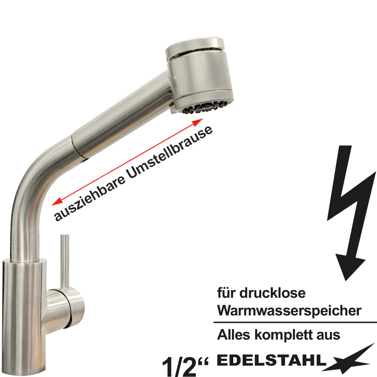 enox Spültischbatterie 1/2" ND