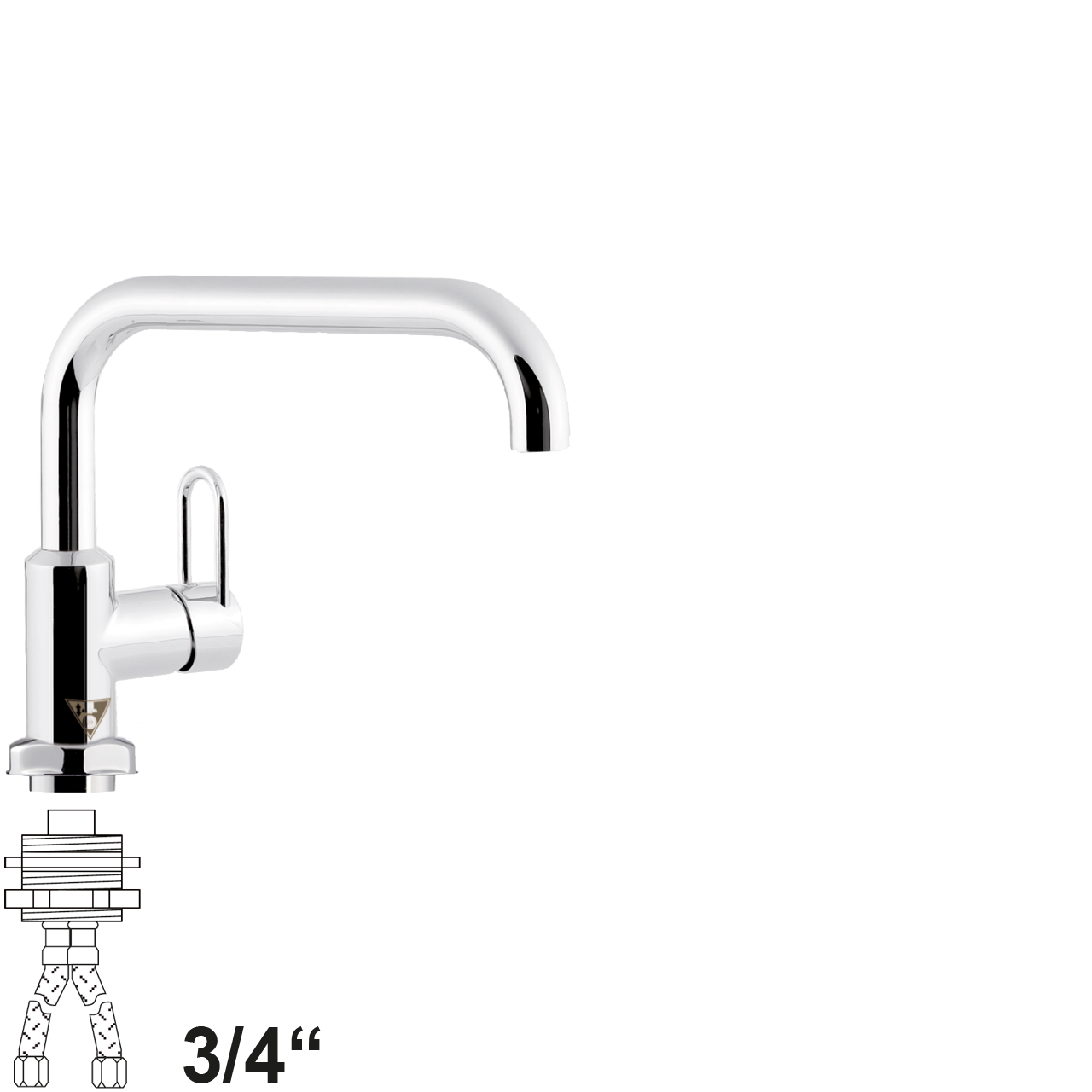 chief Einlochbatterie 3/4"