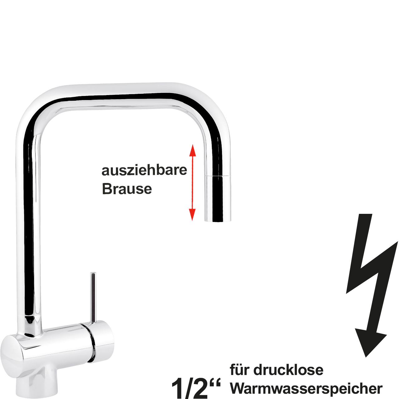 vita Spültischbatterie 1/2" ND