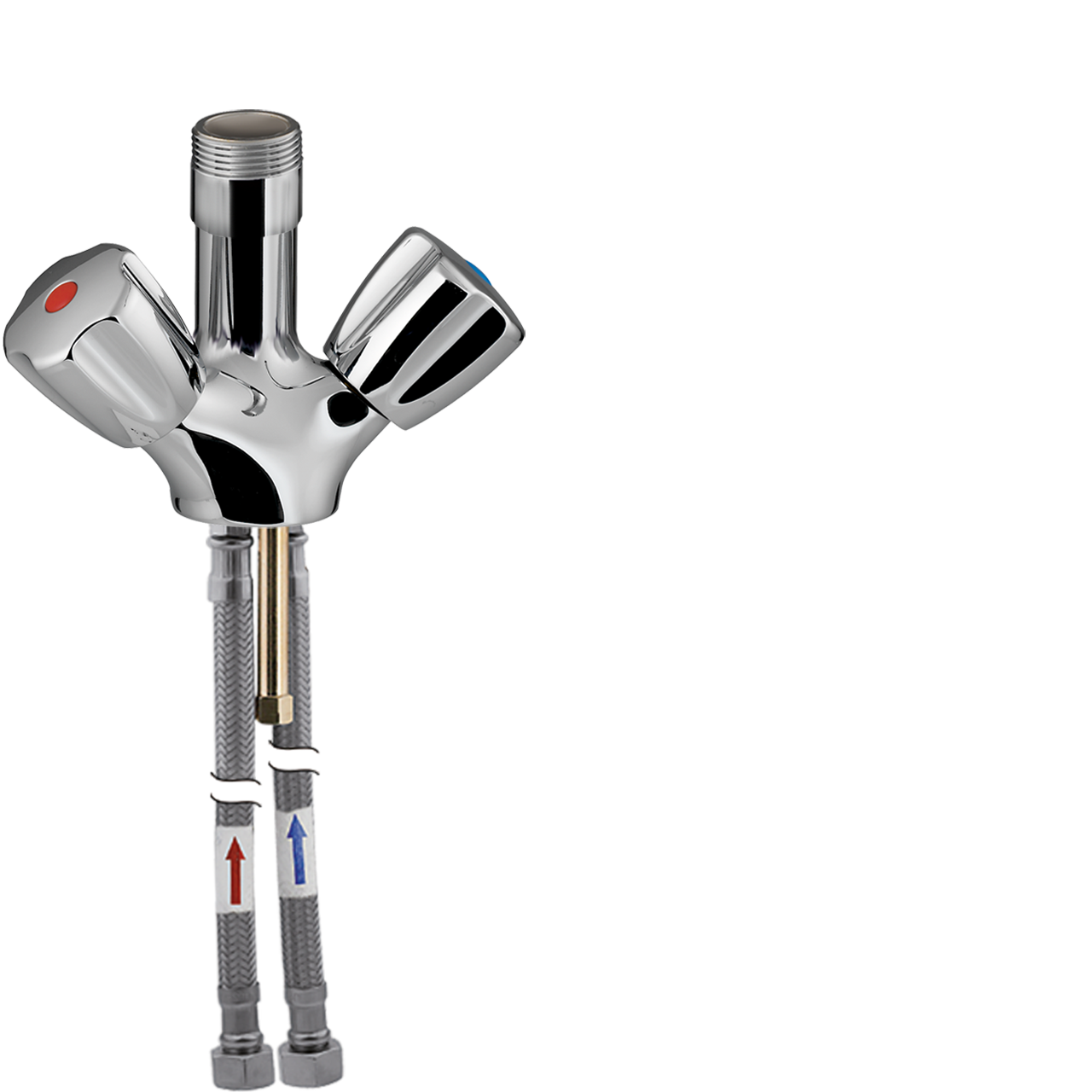 topSet Einlochbatterie für Brauseschlauch 1"+C75