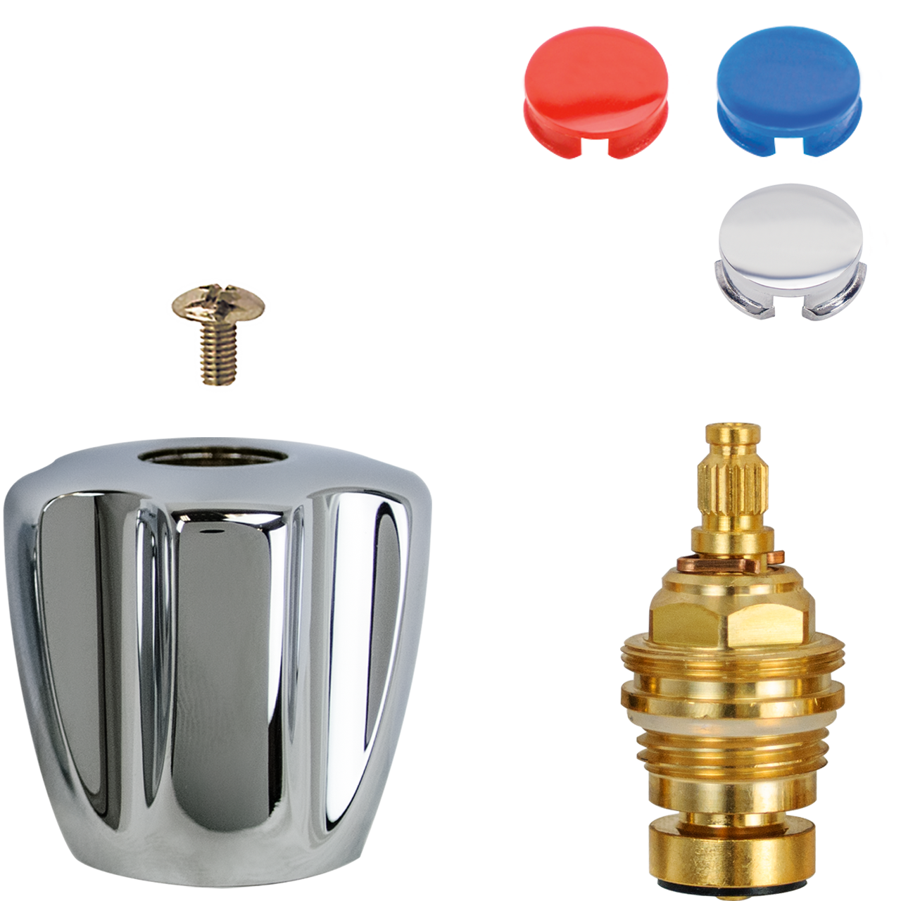 Oberteil 1/2" komplett mit Pentachrom-Metallgriff mittelgroß