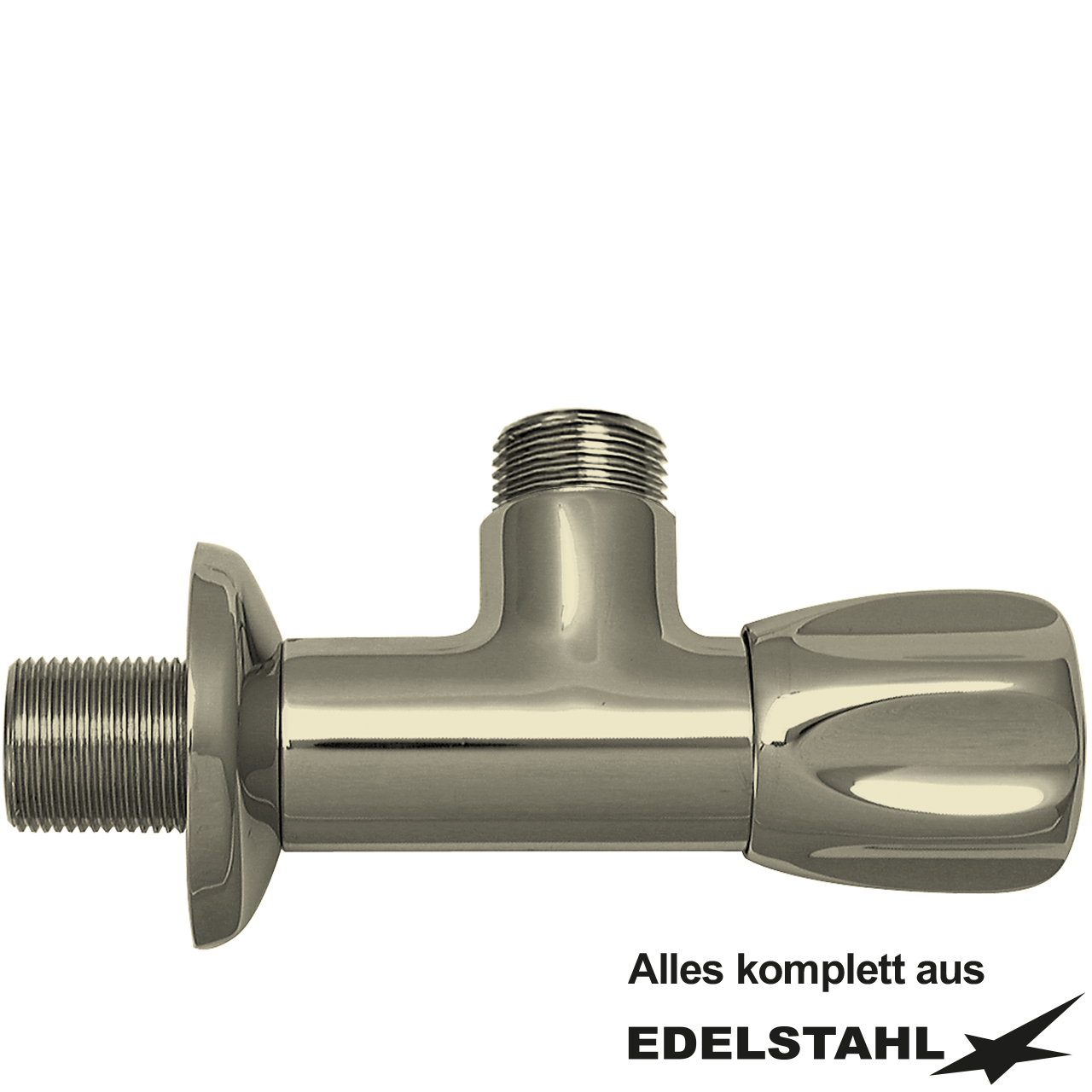 Eckventil 3/4" x 3/4" aus Edelstahl