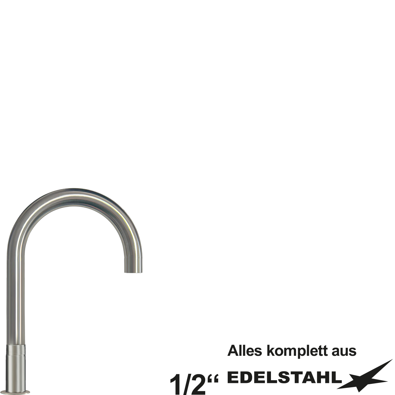 pro Stand-Rohrauslauf 1/2"