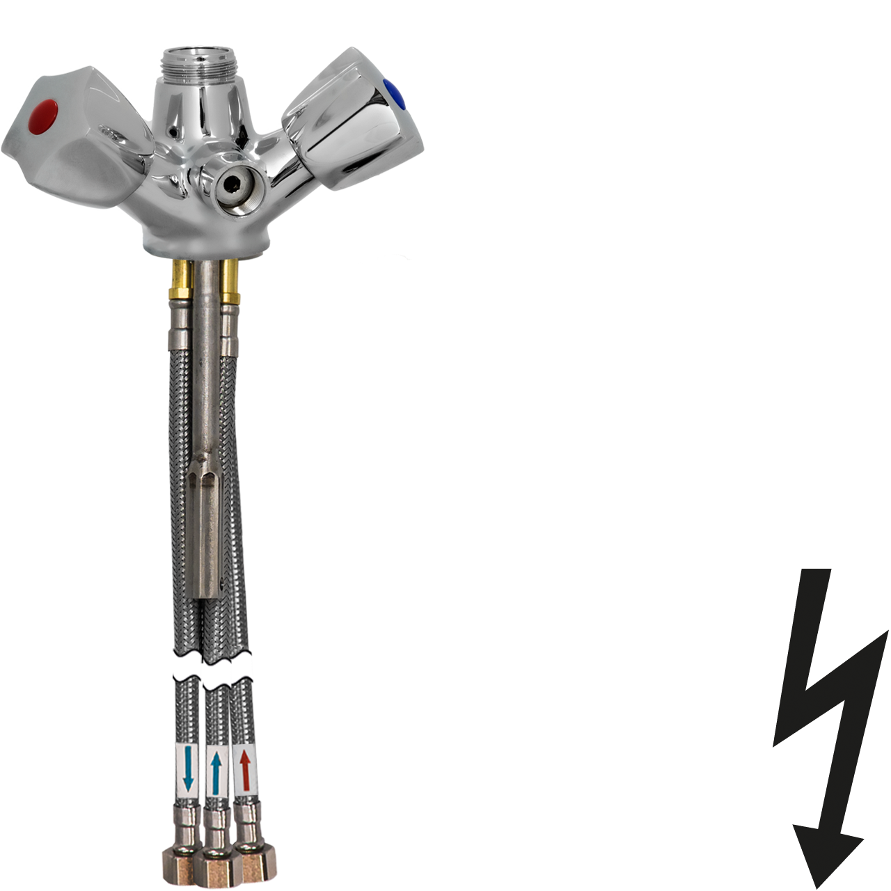 Einlochbatterie zu Thekenarmatur ND