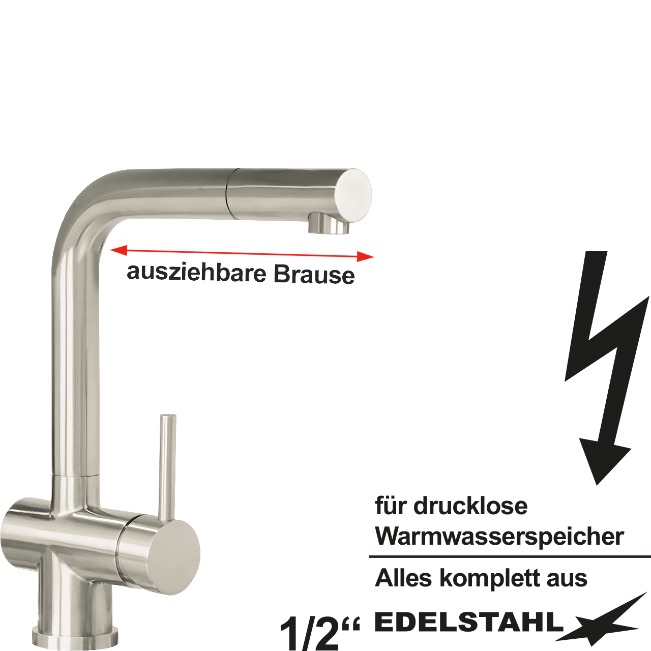 lina Spültischbatterie 1/2" ND