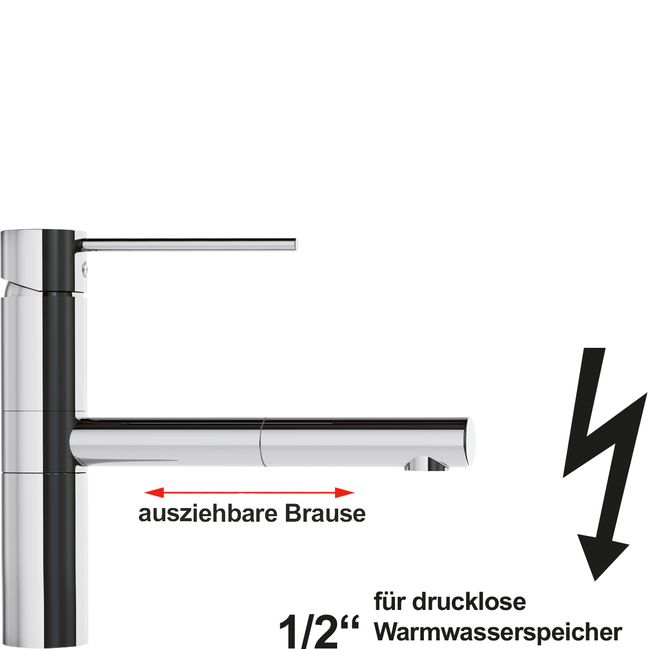 xara Spültischbatterie 1/2" ND