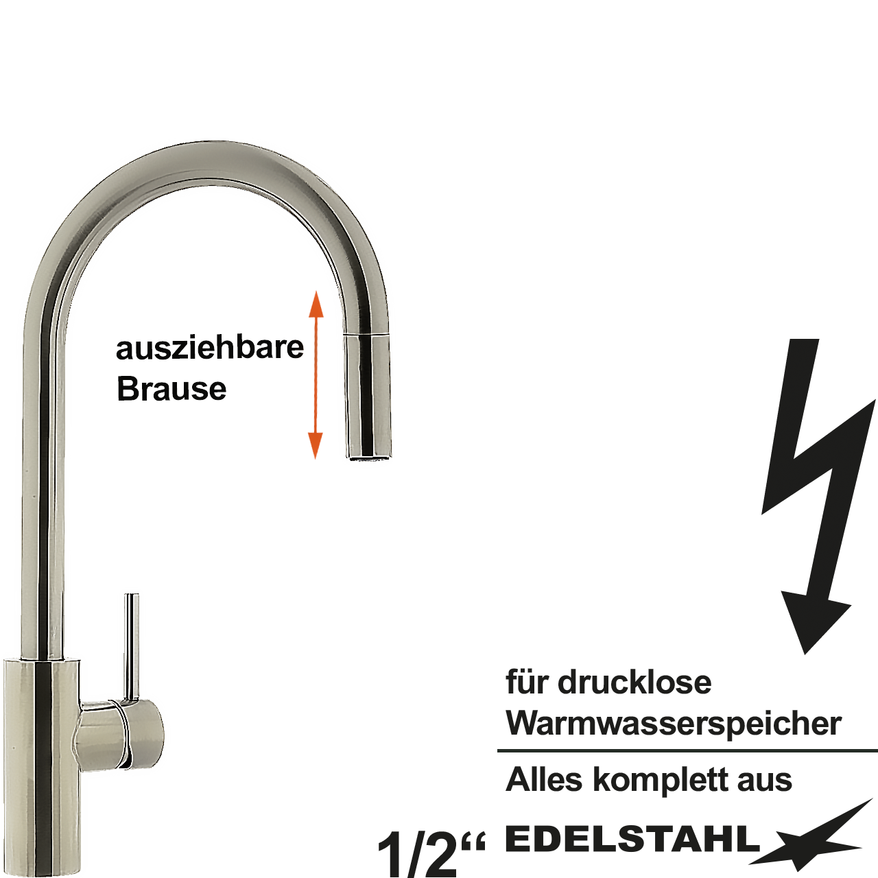 enox Spültischbatterie 1/2" ND