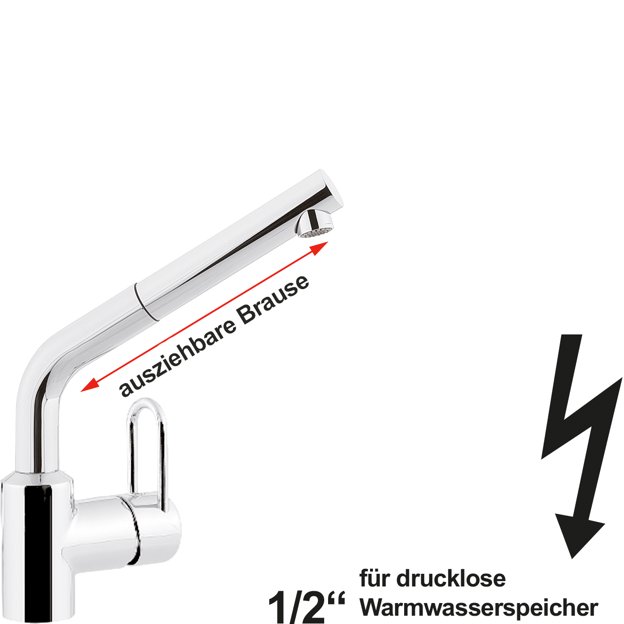 noah Spültischbatterie 1/2" ND