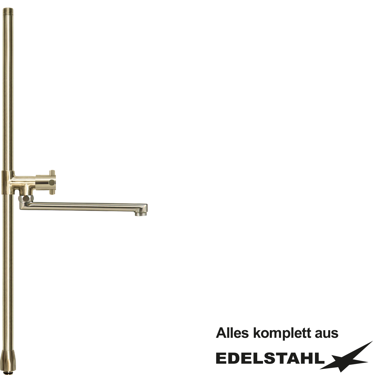 Standrohr neu Ø 20,4 mm mit V2A-Ventil A300 mm