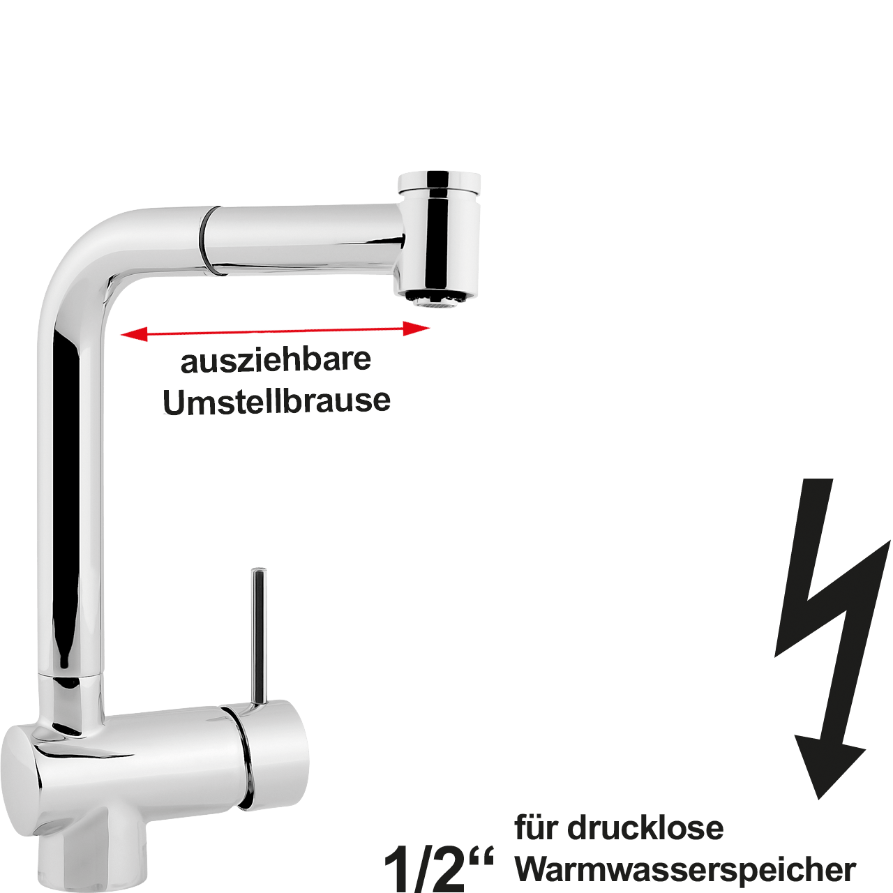 vita Spültischbatterie 1/2" ND