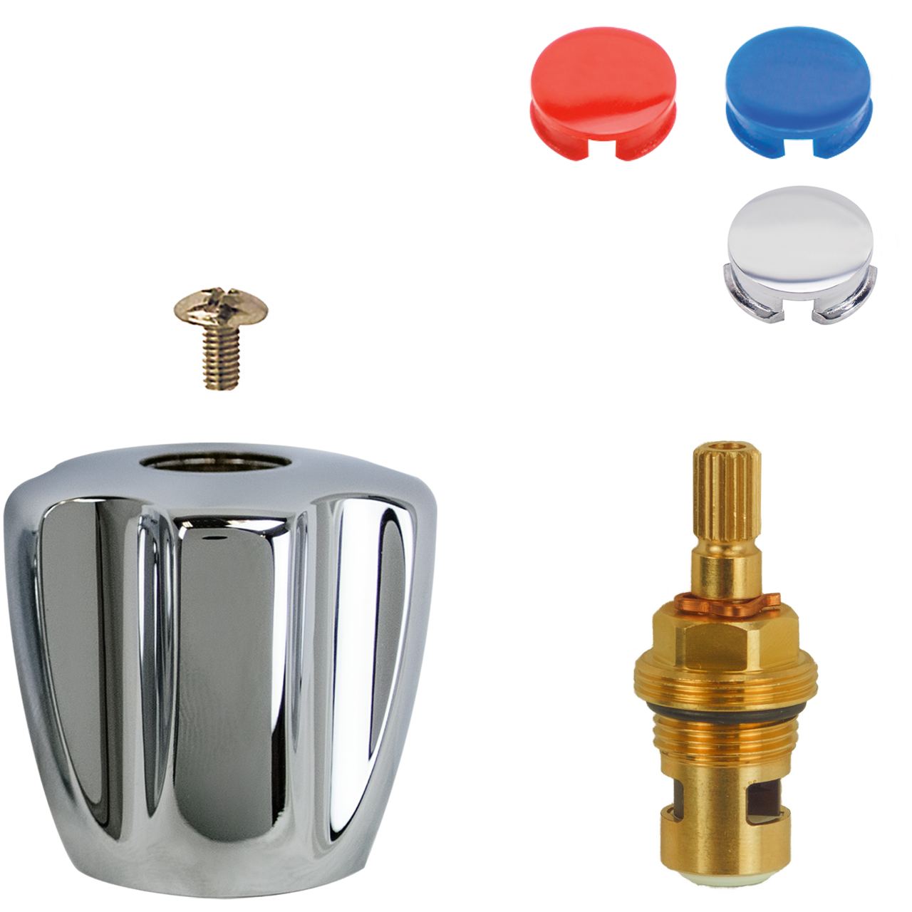 Set 3/8" 1x Oberteil und 1x Pentachromgriff