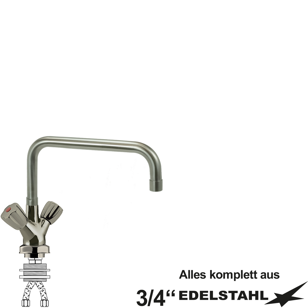 claxtar Einlochbatterie 3/4"