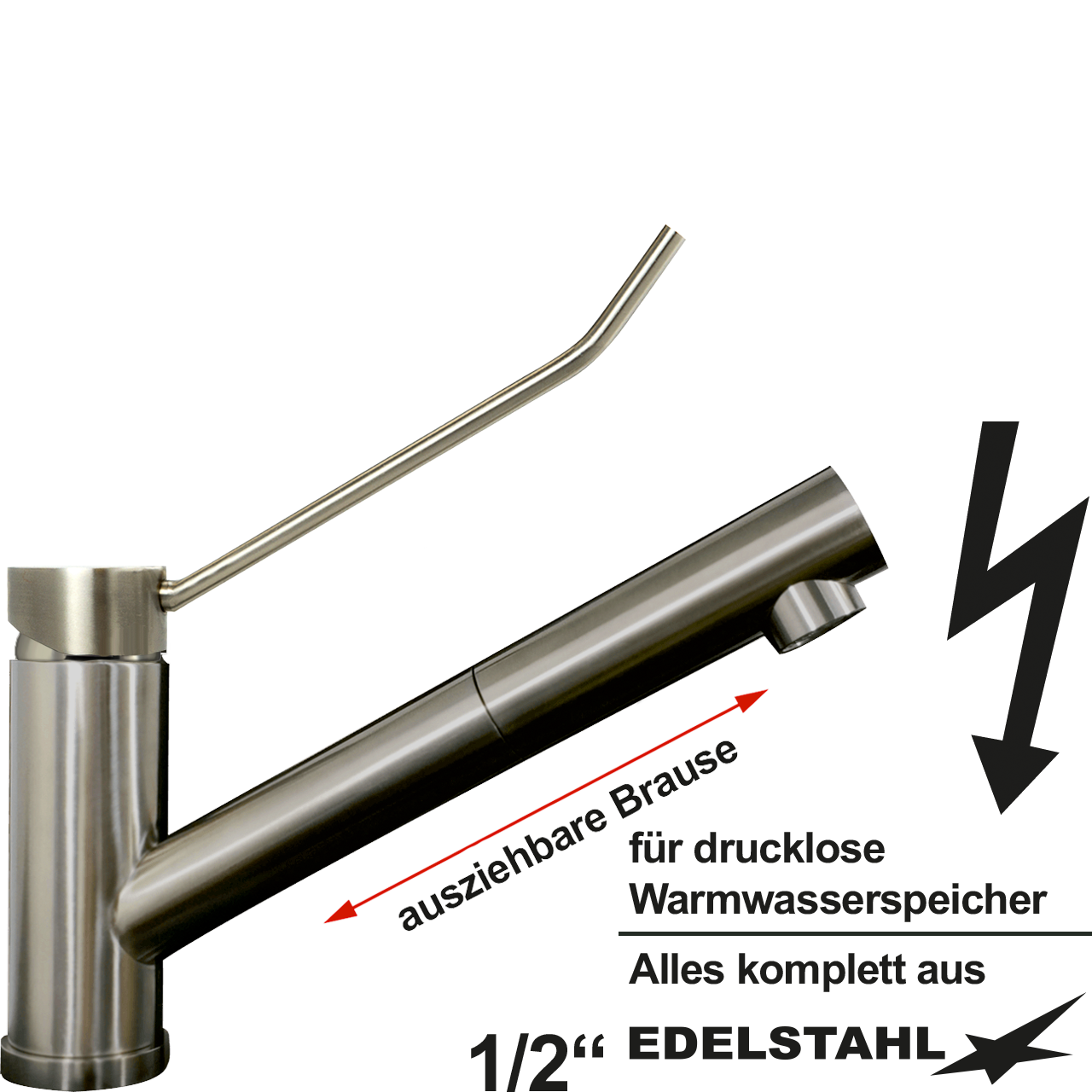 exis Spültischbatterie 1/2" ND