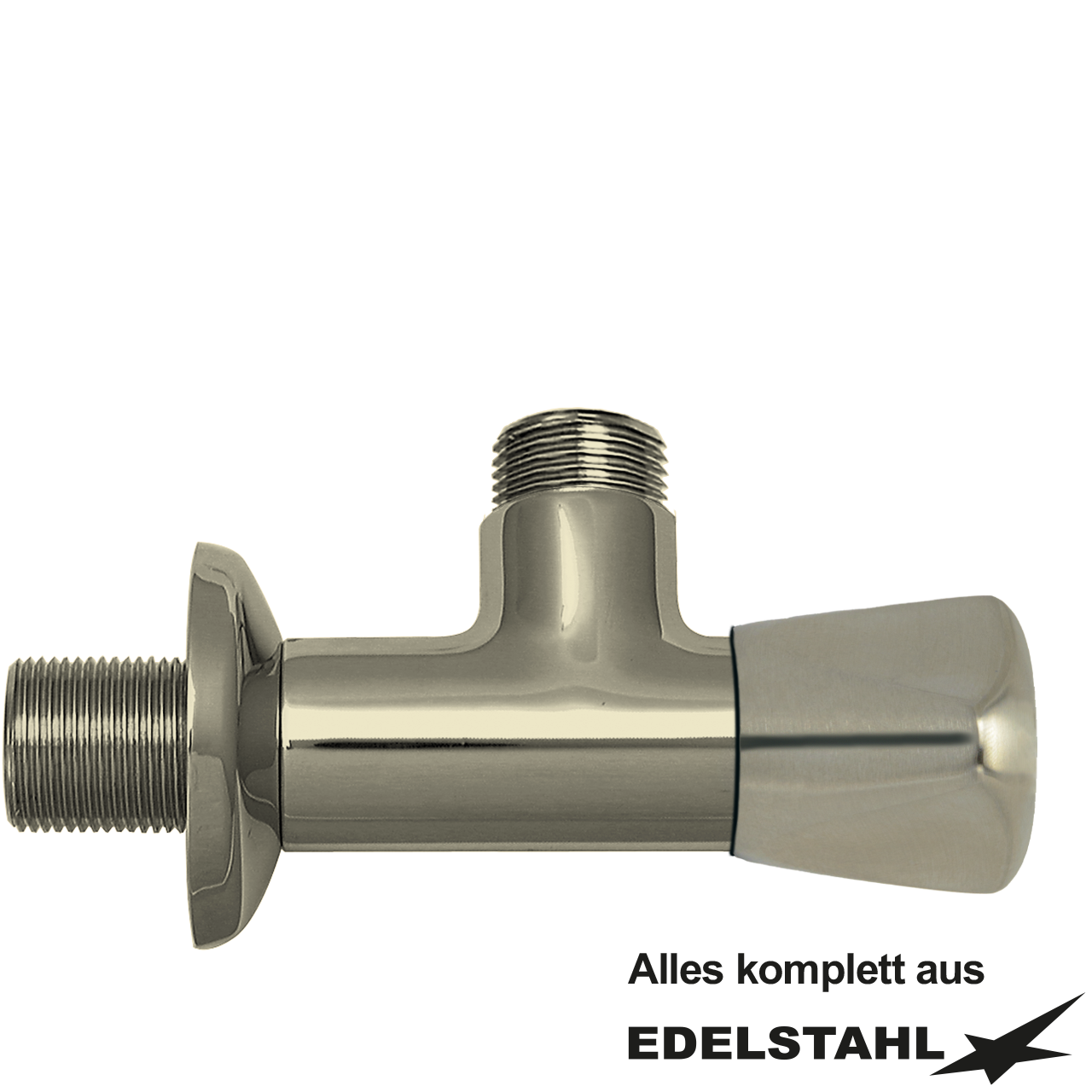 Eckventil 3/4" x 3/4" aus Edelstahl