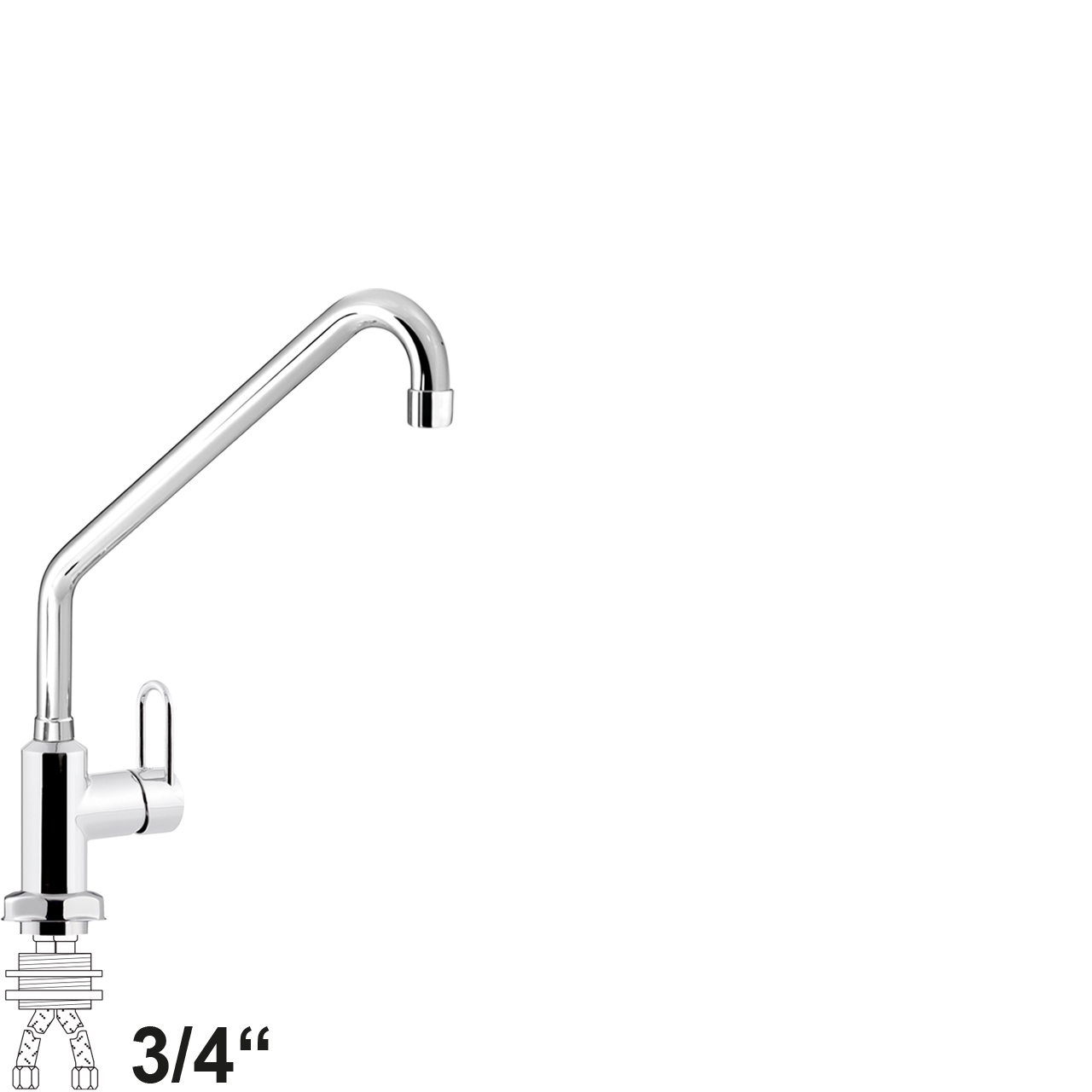 chief Einlochbatterie 3/4"