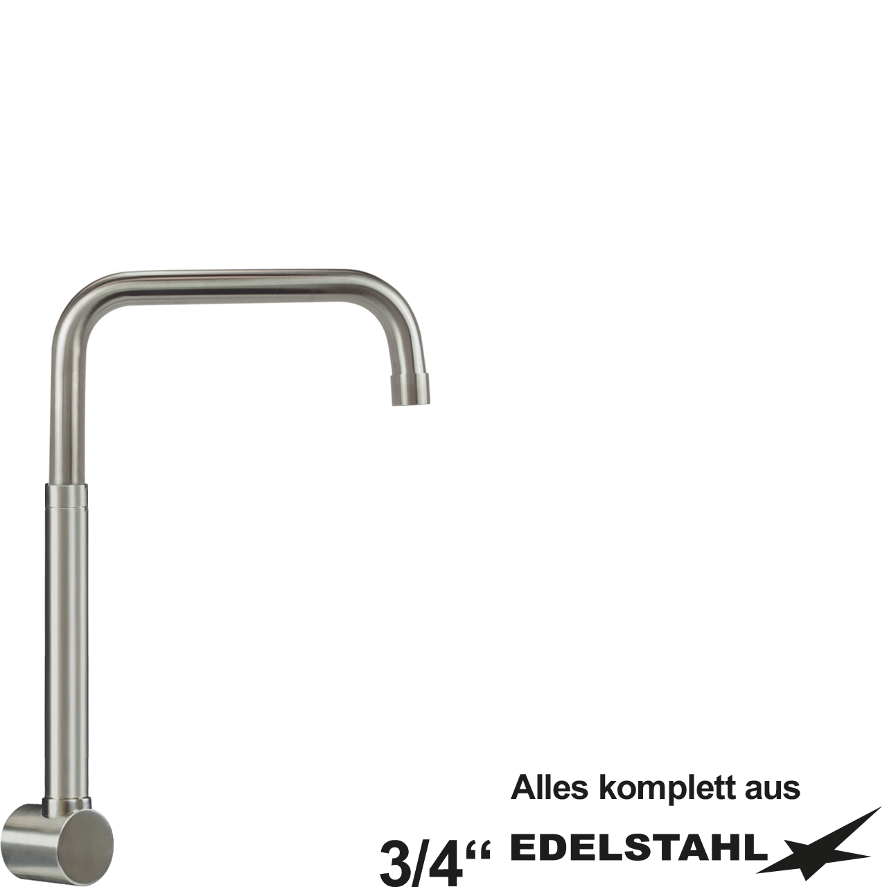 pro Wand-Rohrauslauf oben 3/4"