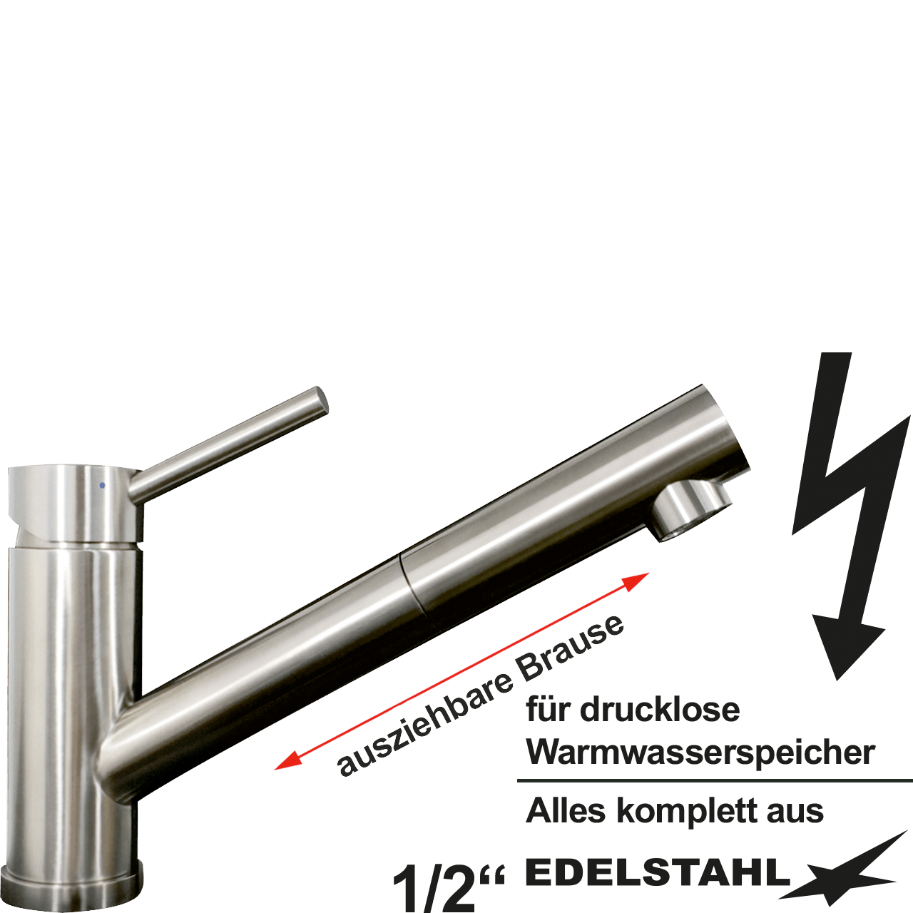 elix Spültischbatterie 1/2" ND