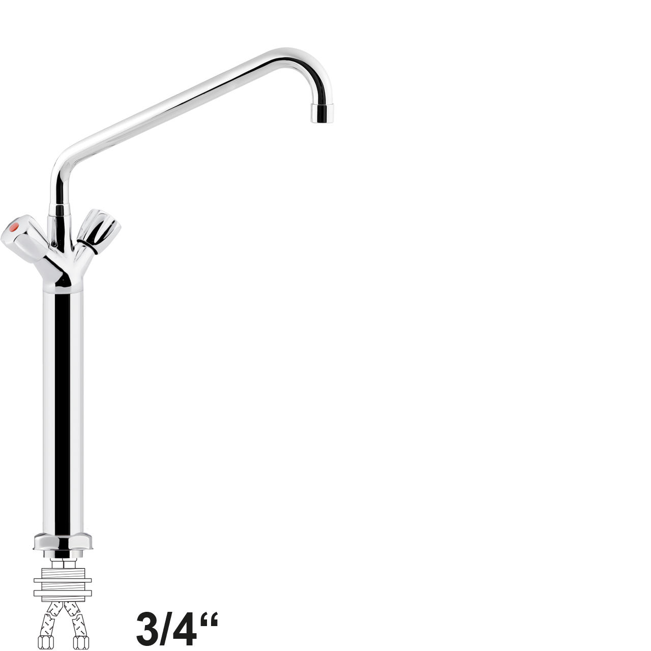 chief Säulenbatterie 3/4"