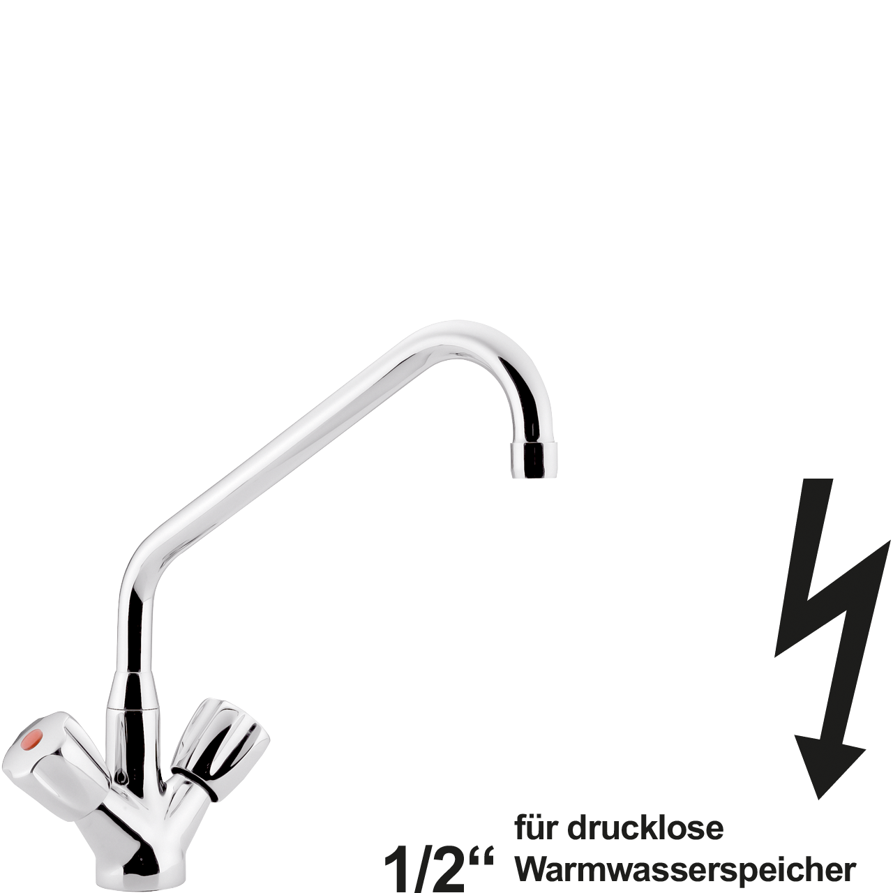 profi Einlochbatterie 1/2" ND