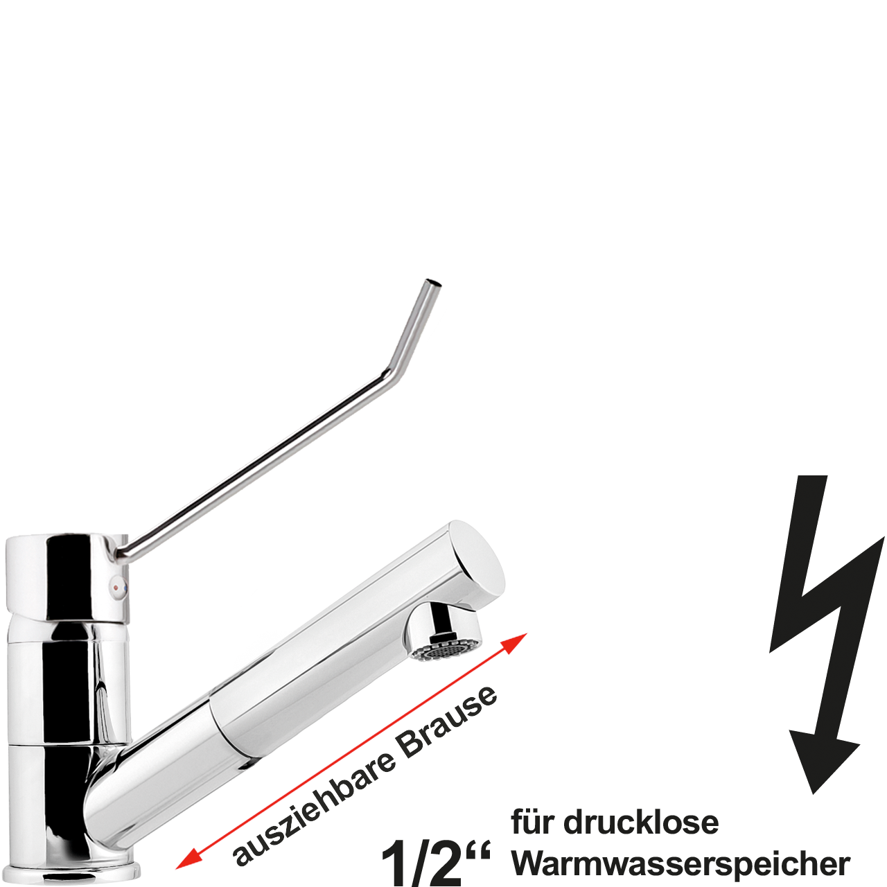 alix Spültischbatterie 1/2" ND