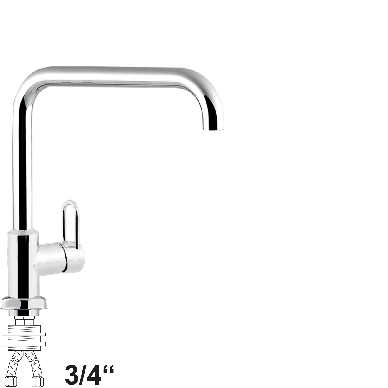 chief Einlochbatterie 3/4"