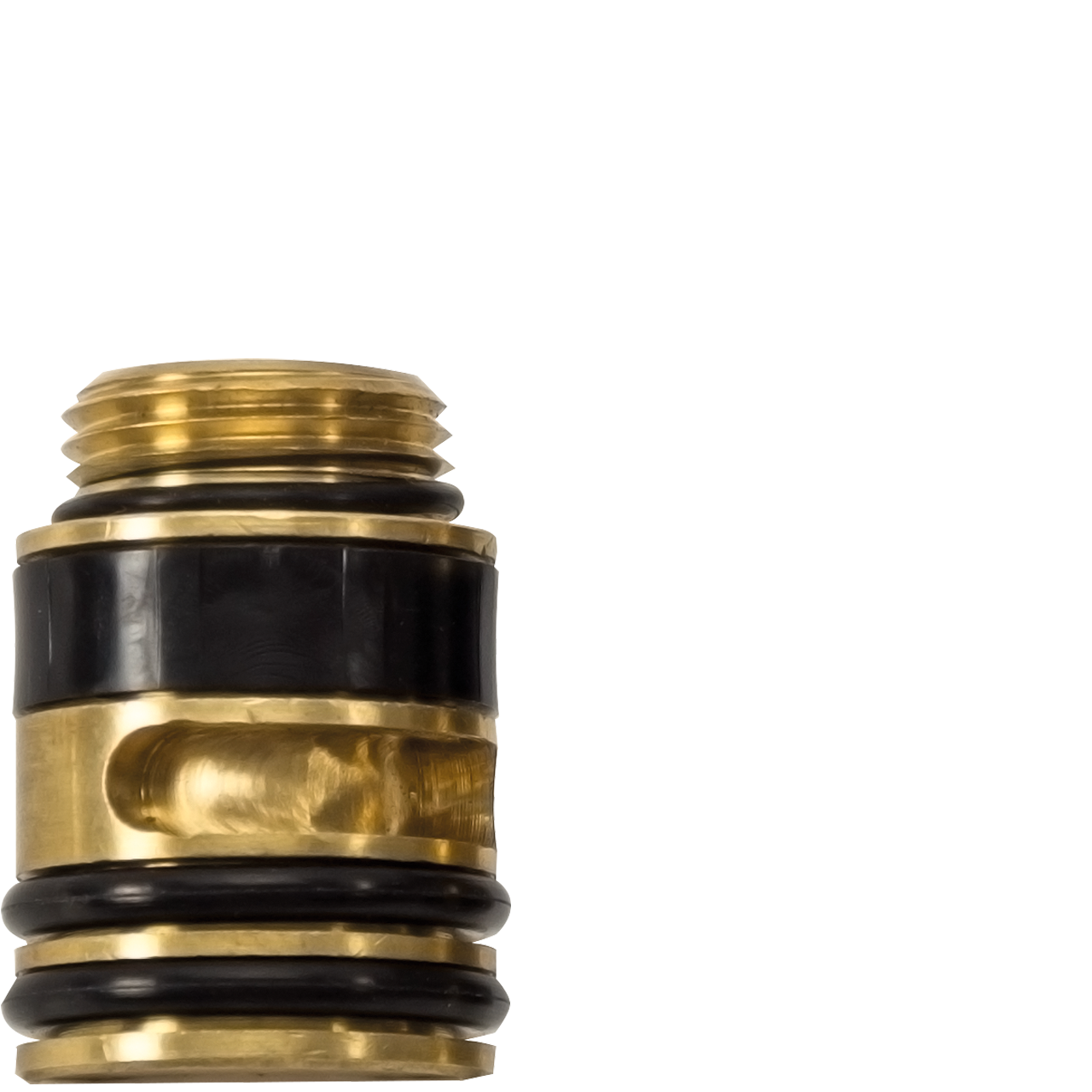 Aufnahmenippel zu Auslauf X32. - A,C,K,M 90° Ø20,3 x 3/8" AG mit Gleitring und O-Ringe