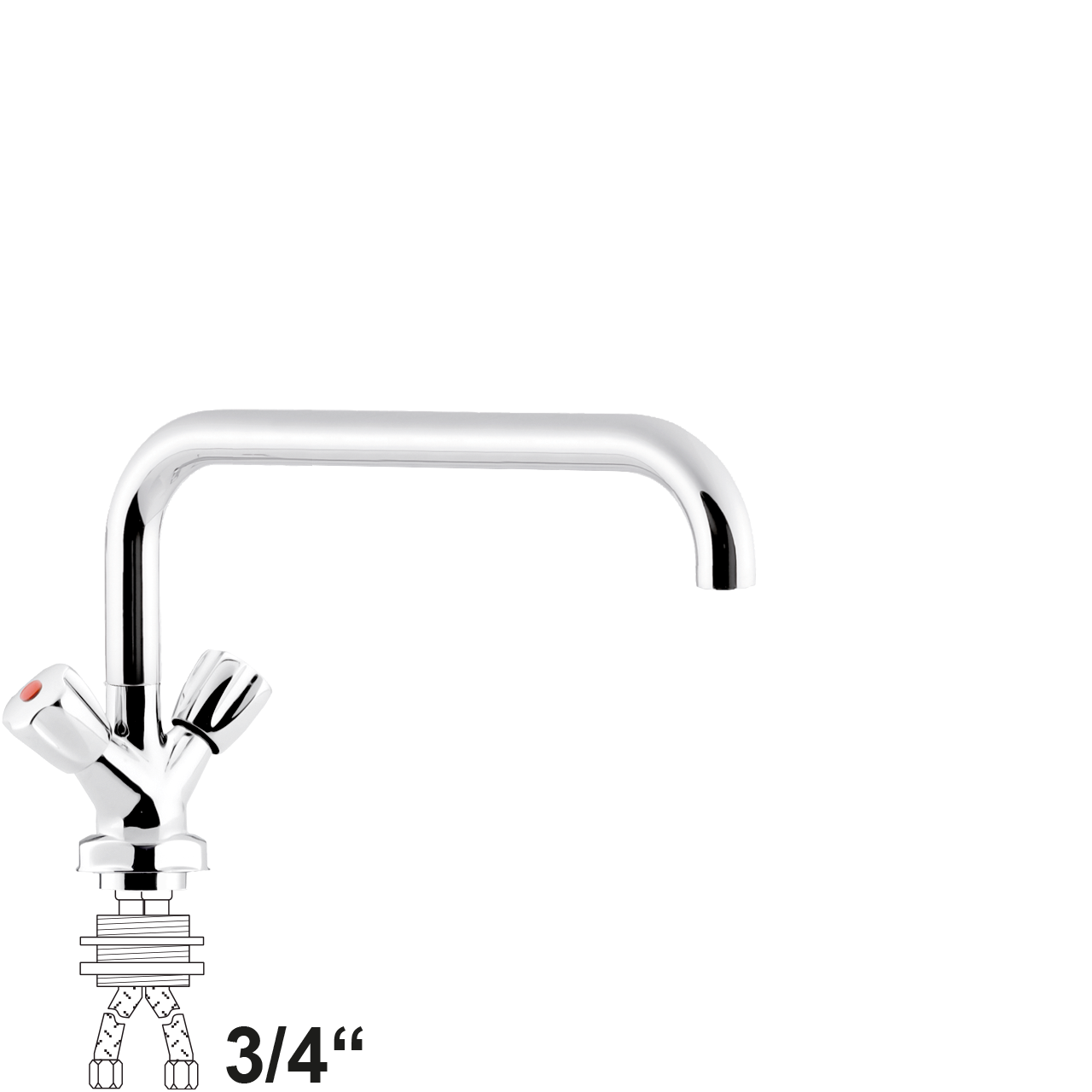 chief Einlochbatterie 3/4"