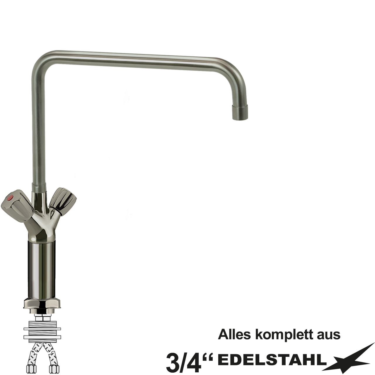 claxtar Einlochbatterie 3/4"