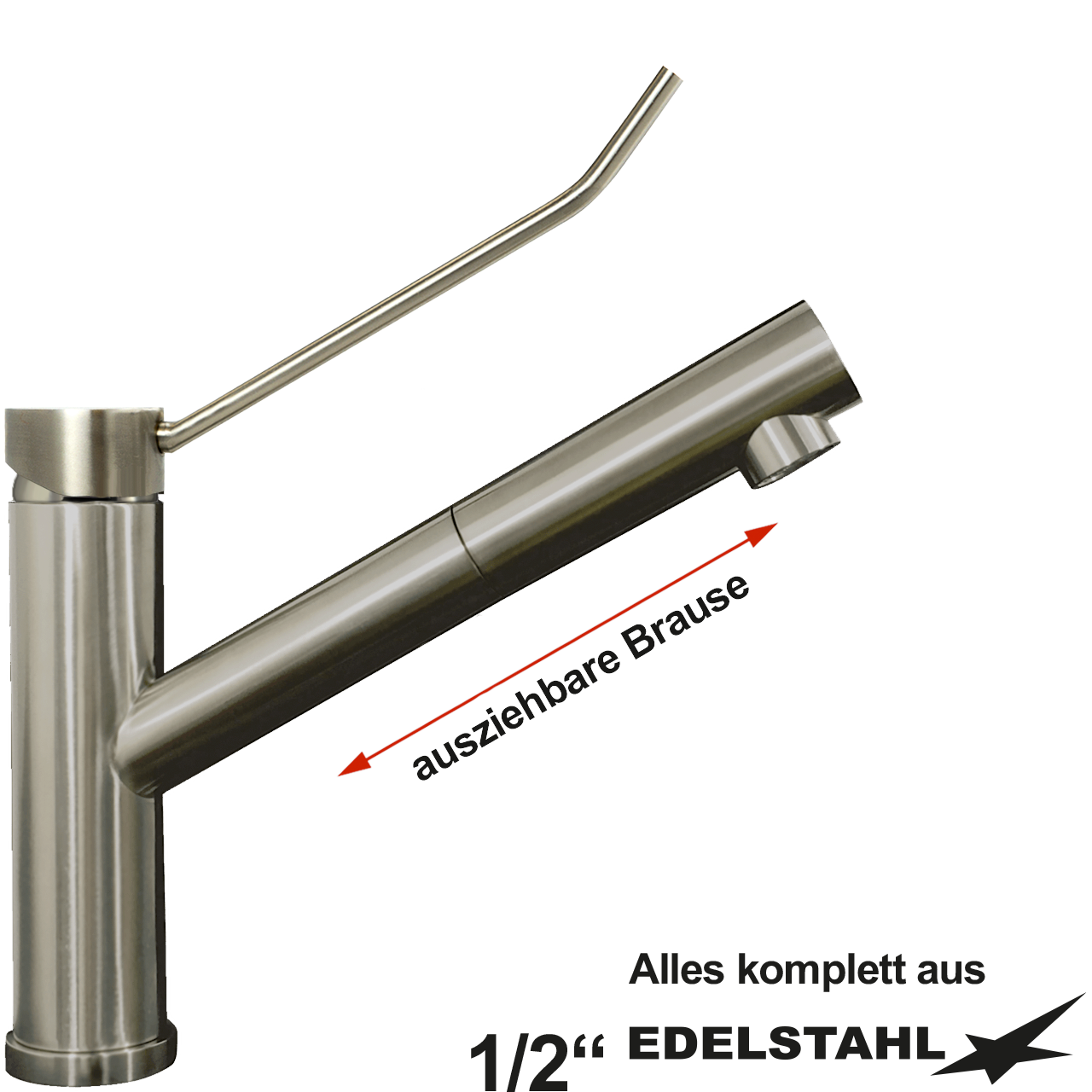 exis Spültischbatterie 1/2"