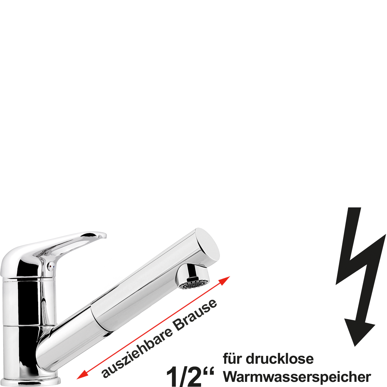 alix Spültischbatterie 1/2" ND