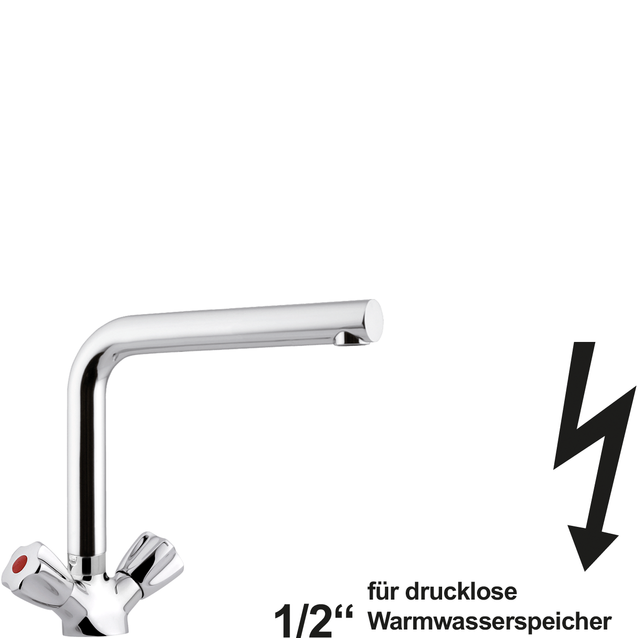 neon Spültischbatterie 1/2" ND