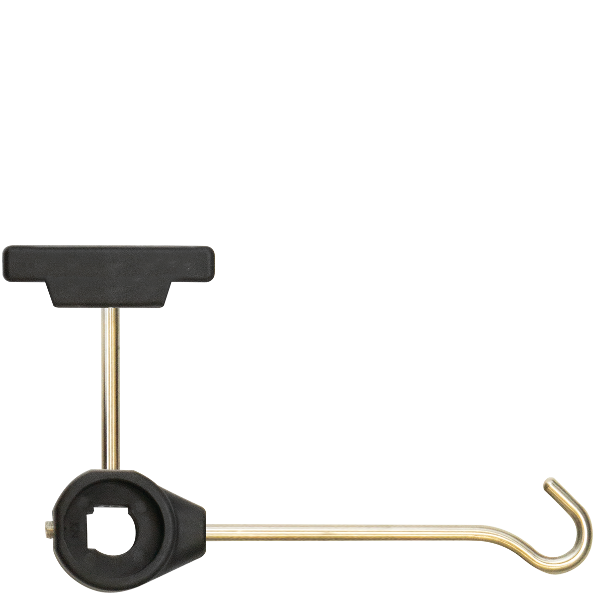 Federhalter, Wandhalter und Brausehaken-Kombi in schwarz L200 mm PA6630GF VA M8x5 Schraube