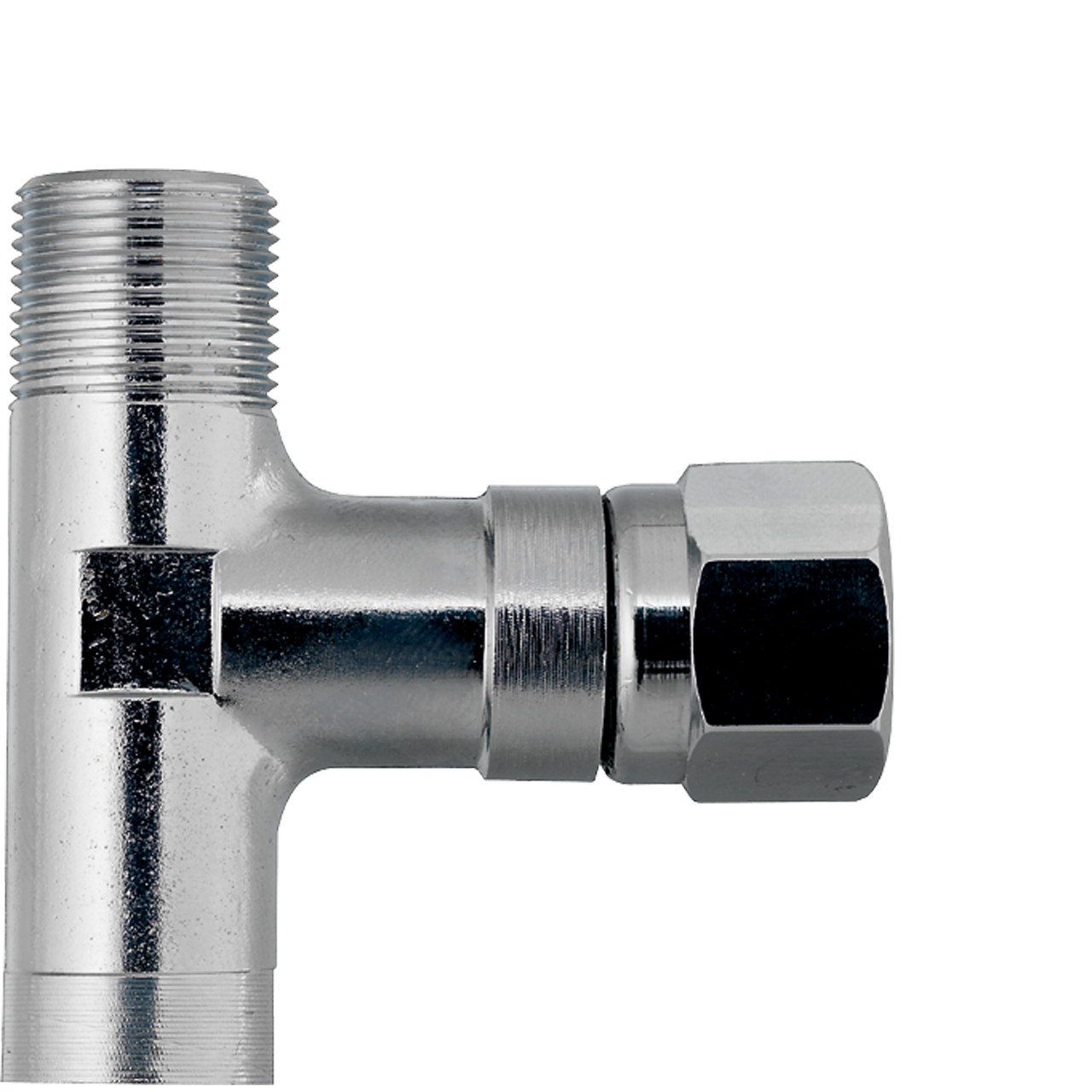 T-Stück 3/8" AG und ÜM x M15x1 ÜM