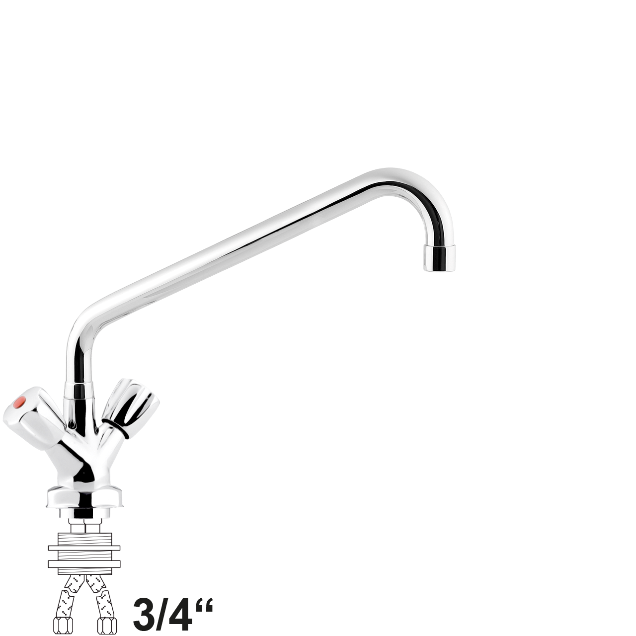 chief Einlochbatterie 3/4"