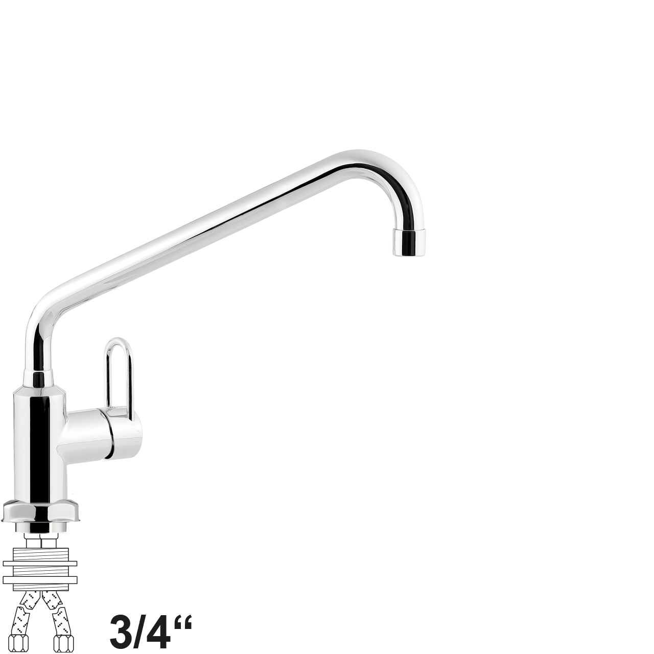 chief Einlochbatterie 3/4"