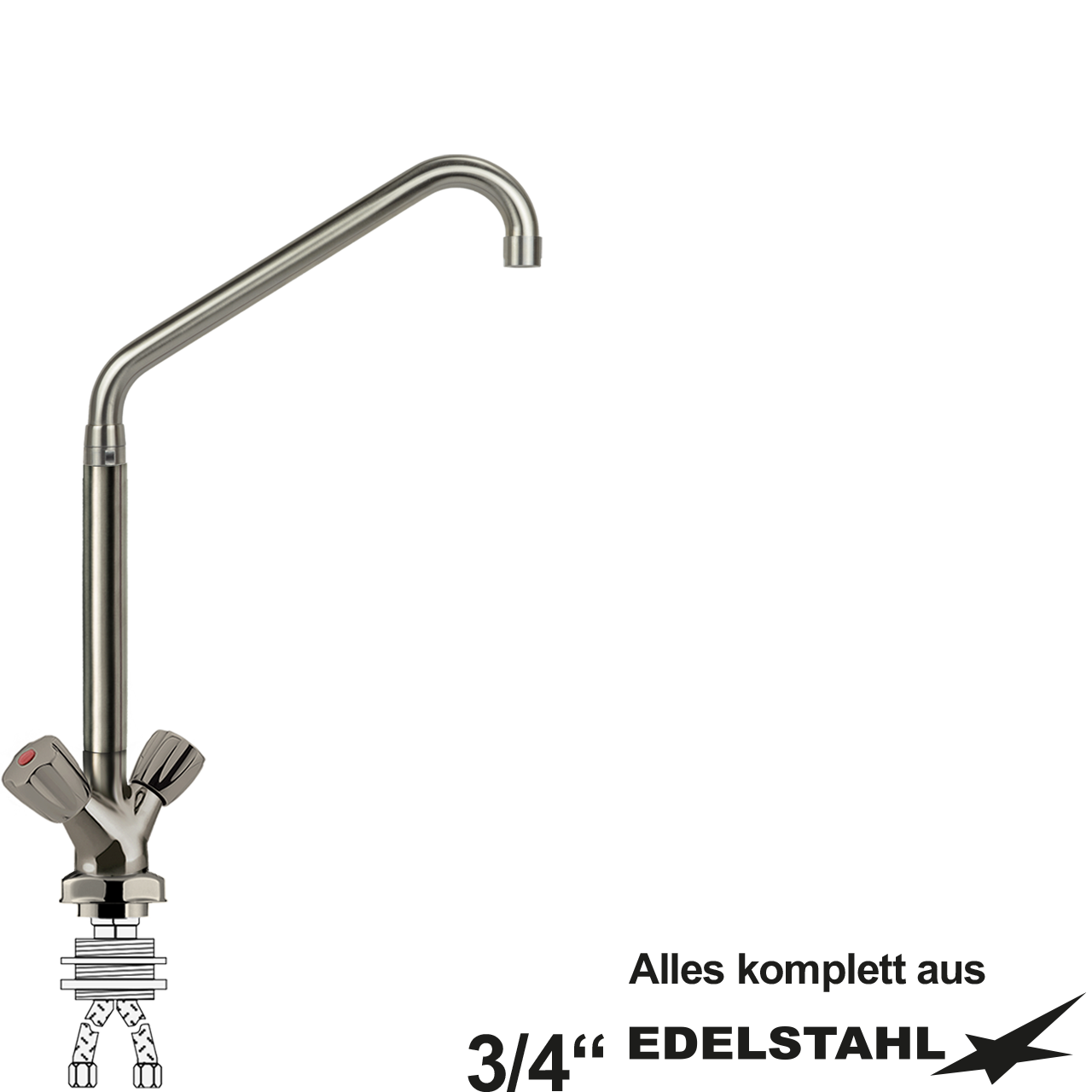 claxter Einlochbatterie 3/4"