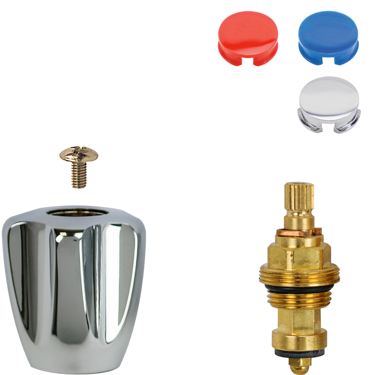 Oberteil 3/8" komplett mit Pentachrom-Metallgriff klein