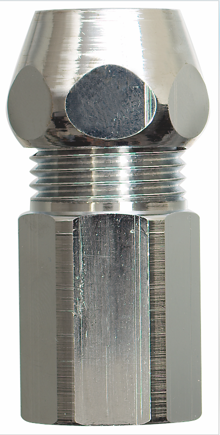Gewindenippel mit RV 1/2" Ø 10 mm x 3/8" IG