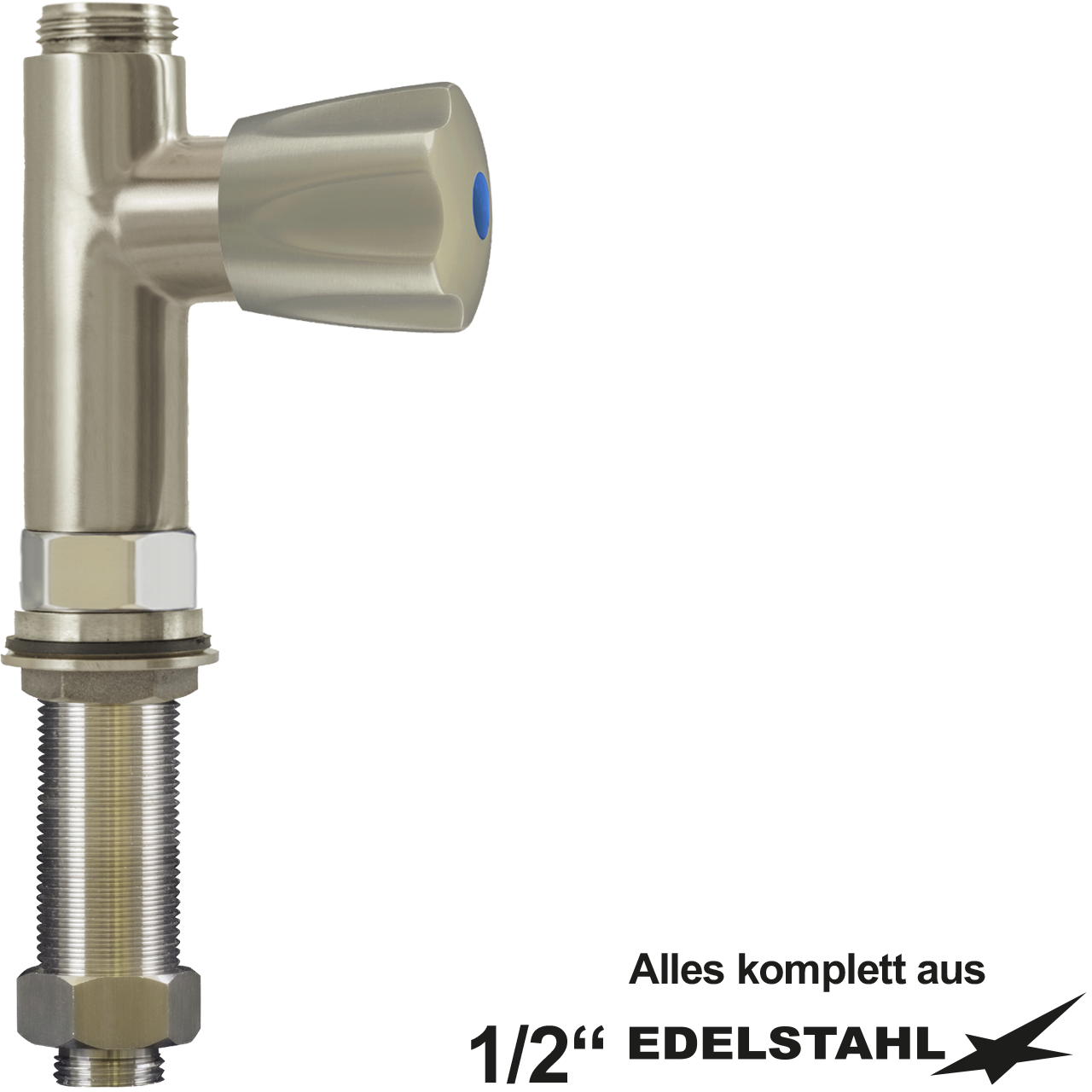 clarix Standventil-Körper V2A 1/2"