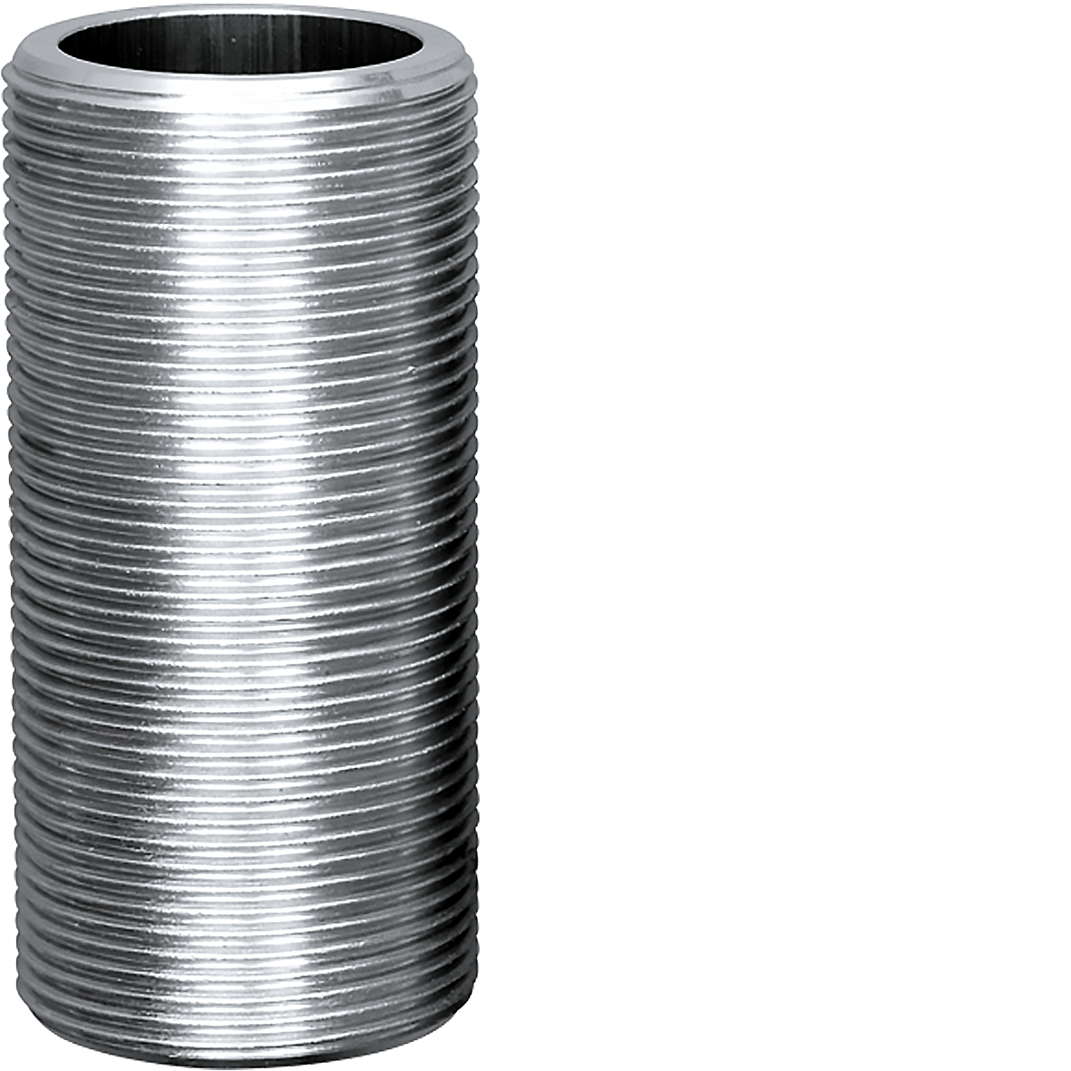 Gewindestutzen mit durchgeschnittenem Aussengewinde