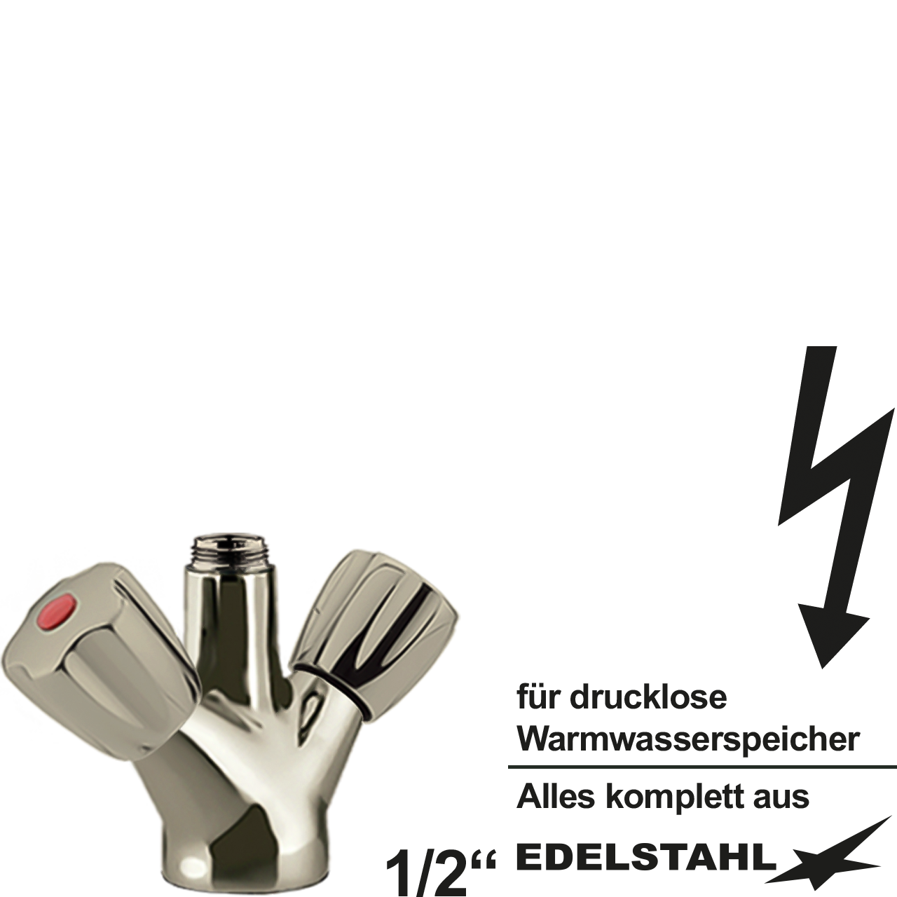 classic Einlochbatt.-körper 1/2" ND