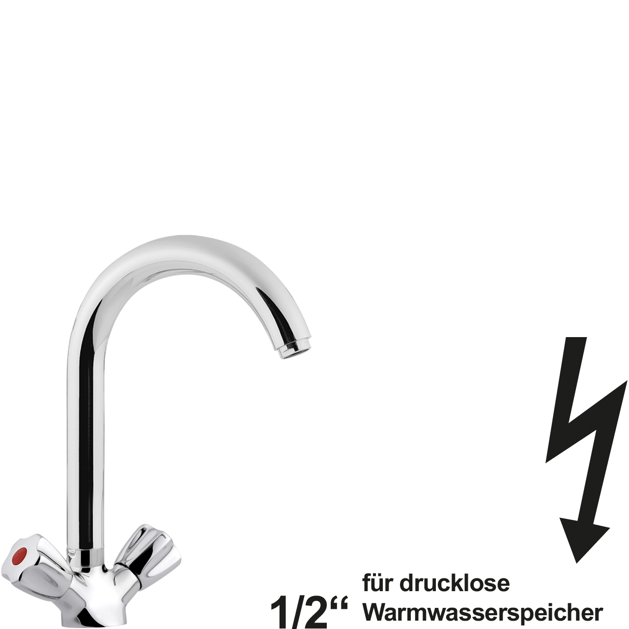 neon Spültischbatterie 1/2" ND